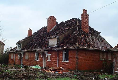 demolition of bungalow Lancing