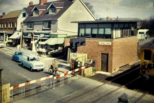 railway crossing Lancing